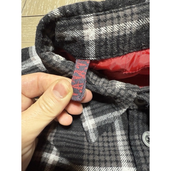 Altamont Andrew Reynolds Workwear Shacket Lined Plaid Flannel Mens Medium Gray - Picture 5 of 11